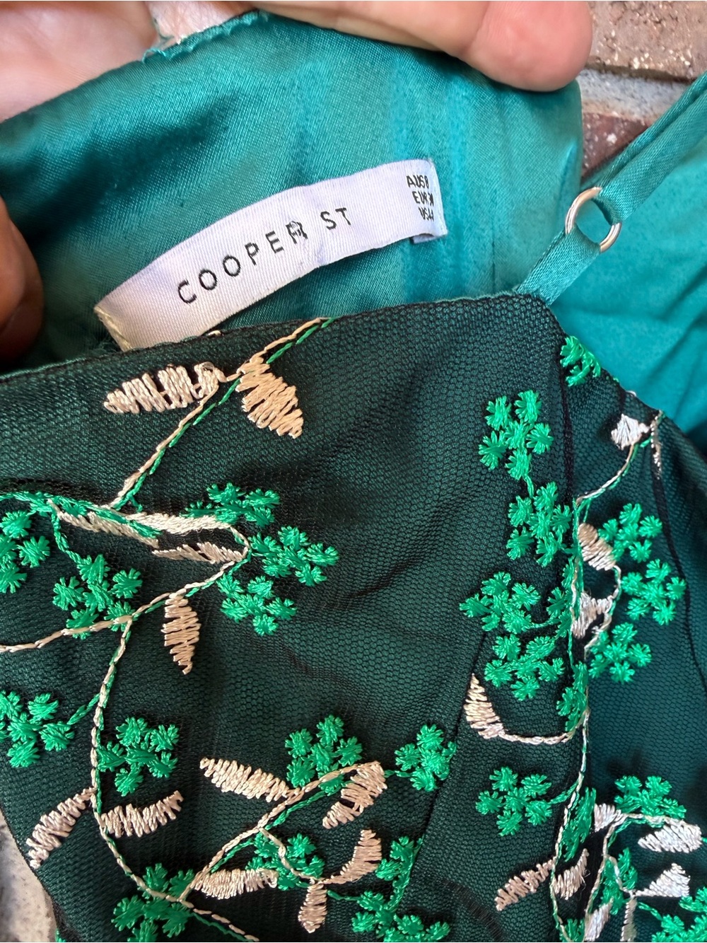 Cooper St Enchanted Garden Floral Spaghetti-Strap Midi Dress Size 4 - Picture 4 of 7